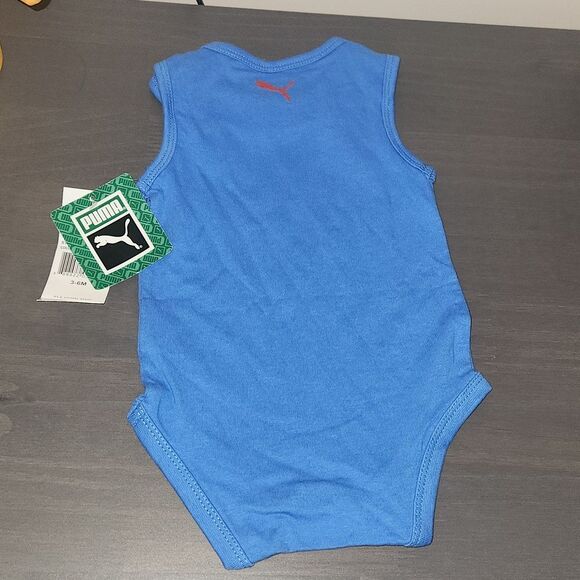 NWT PUMA 3-6 Months Baby One piece Blue/Red - Picture 4 of 4
